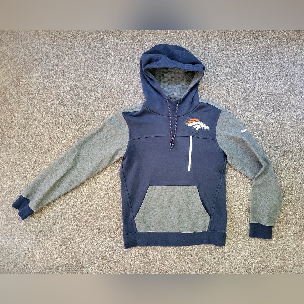 Nike Denver Broncos Hoodie, Men's Small